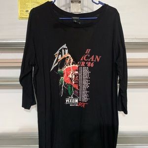 Torrid mesh vixen shirt